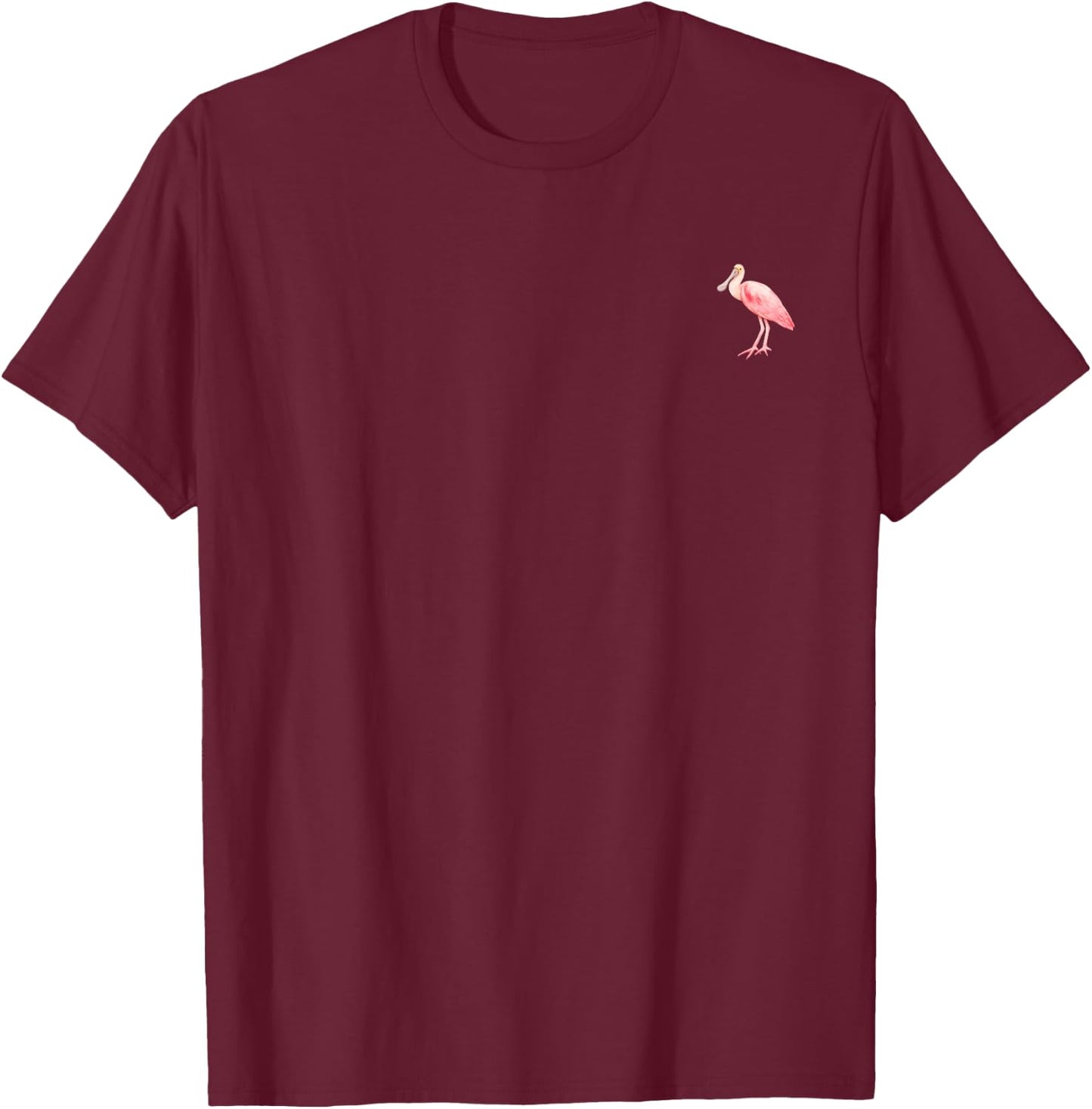 Roseate Spoonbill T-Shirt - T-Shirt | Maroon