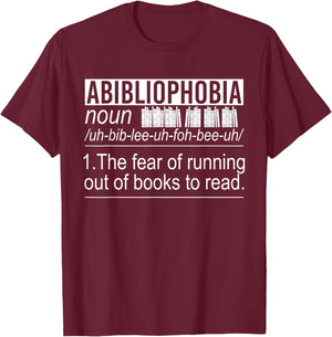 Funny Book Nerd Gift Book Lover Bibliophile Bookworm Reading T-Shirt - T-Shirt | Maroon