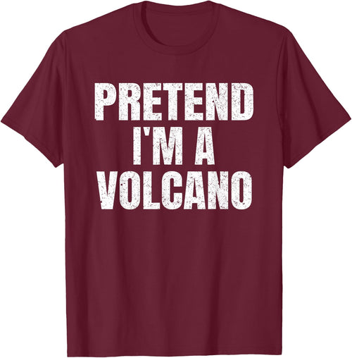 Pretend I'm A Volcano Easy Halloween Family Group Costume