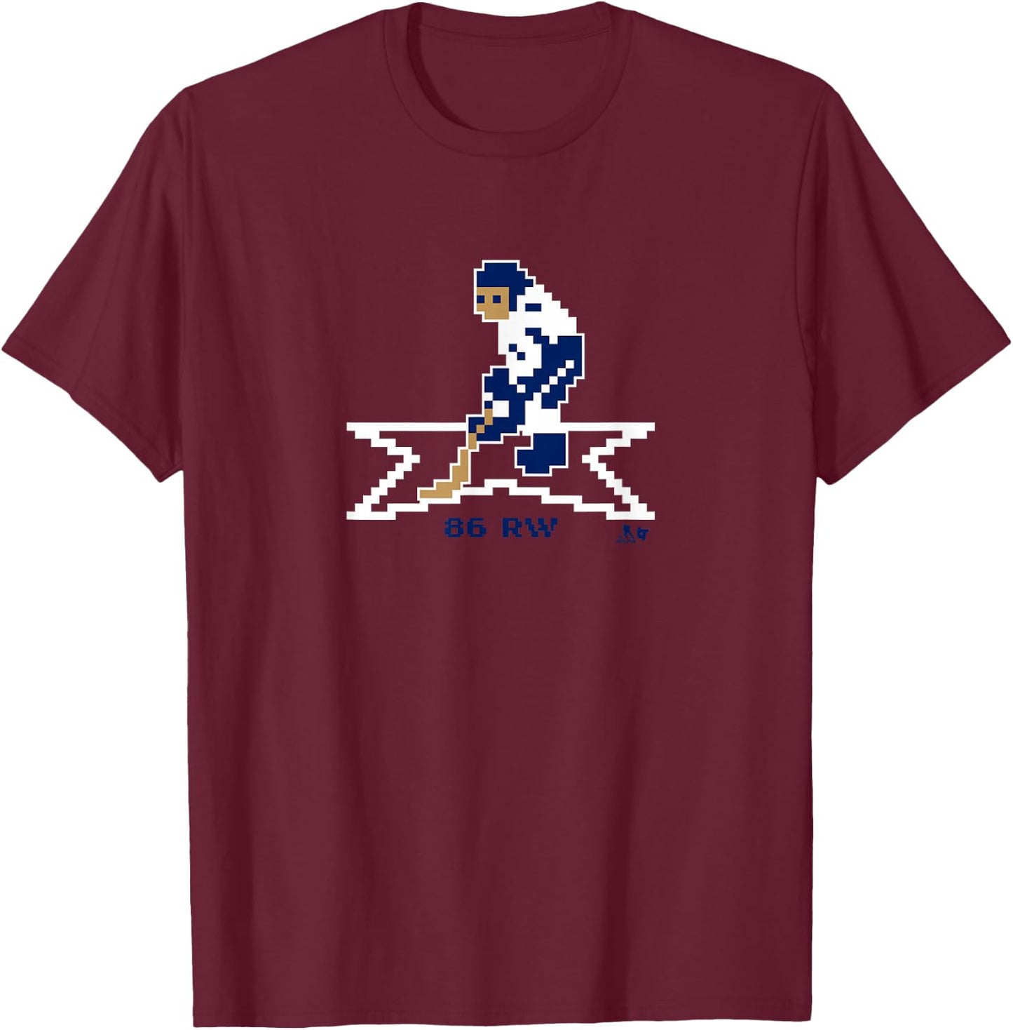 Nikita Kucherov: Throwback Hockey - Tampa Bay Hockey T-Shirt - T-Shirt | Maroon