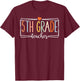 Fifth Grade Teacher Funny 5th Grade Teachers Back to School T-Shirt - T-Shirt | Maroon
