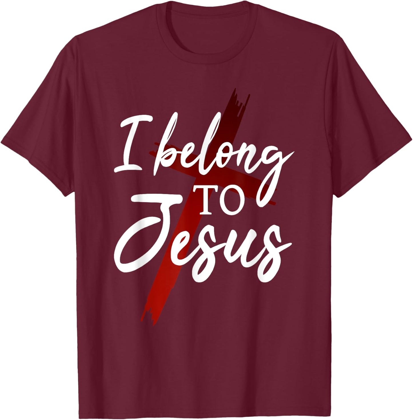 Christian God Faith I belong to jesus T-Shirt - T-Shirt | Maroon