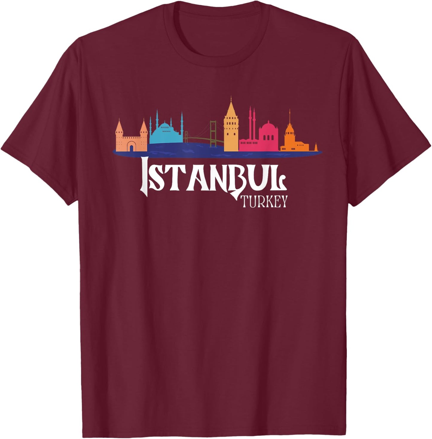 Istanbul Turkey Souvenir T-Shirt - T-Shirt | Maroon