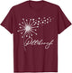 Pittsburgh Cute Baseball Dandelion I Love Pittsburgh T-Shirt - T-Shirt | Maroon