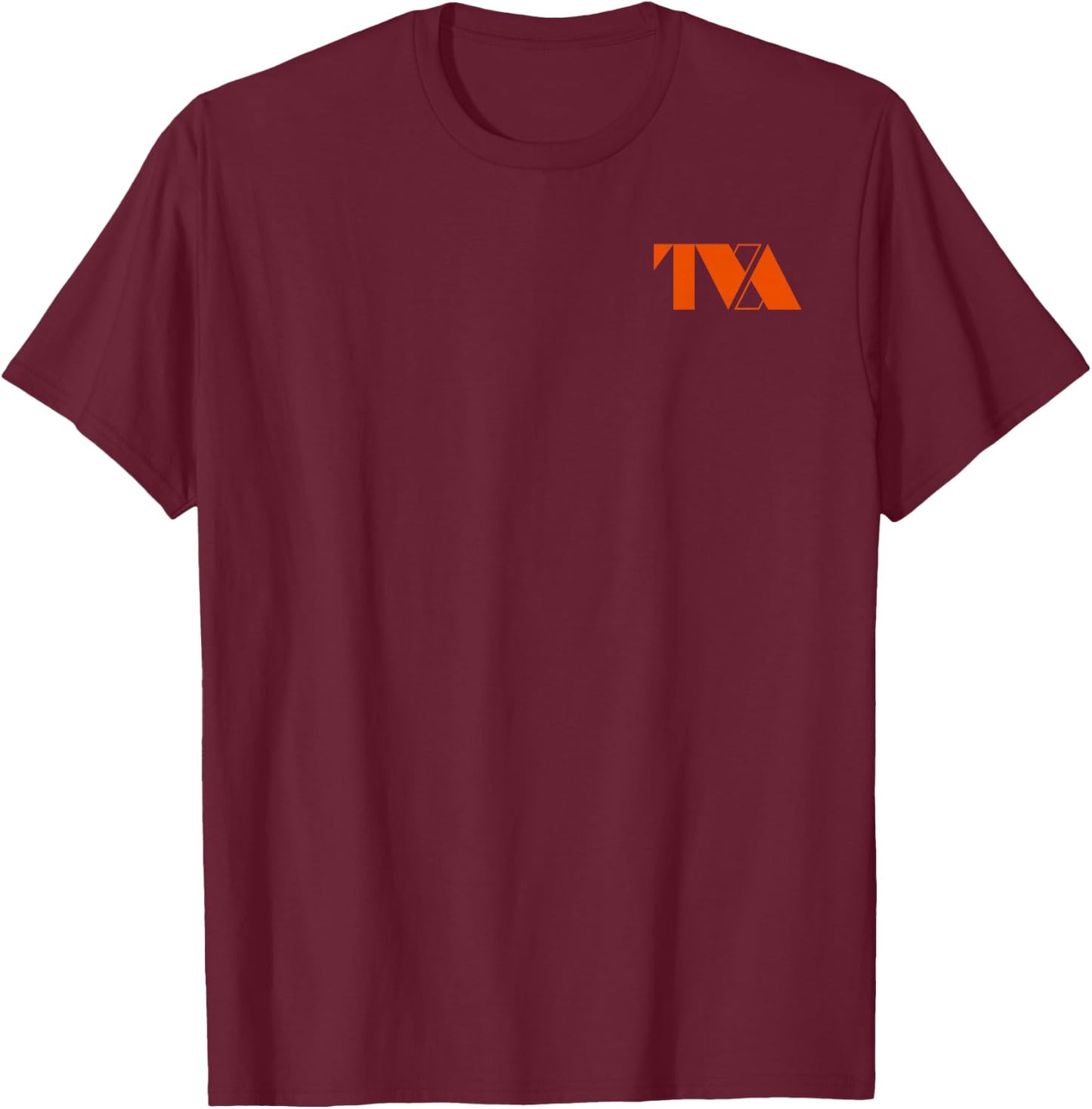 Marvel Loki TVA Front Back Pocket Logo Small T-Shirt - T-Shirt | Maroon