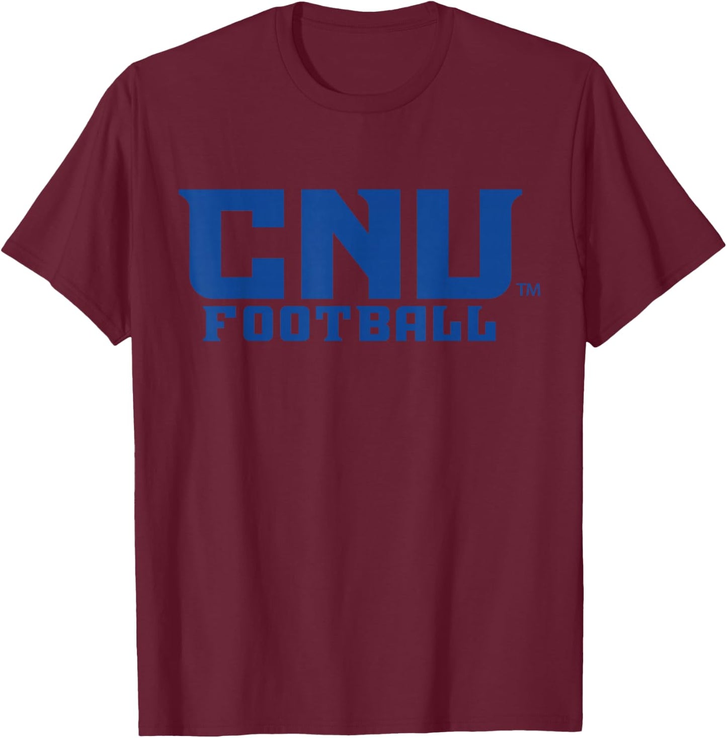 Christopher Newport Captains | NCAA Football | PPCNU09 T-Shirt - T-Shirt | Maroon