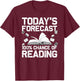 Funny Reading Art Women Bookworm Reading Book Lovers T-Shirt - T-Shirt | Maroon