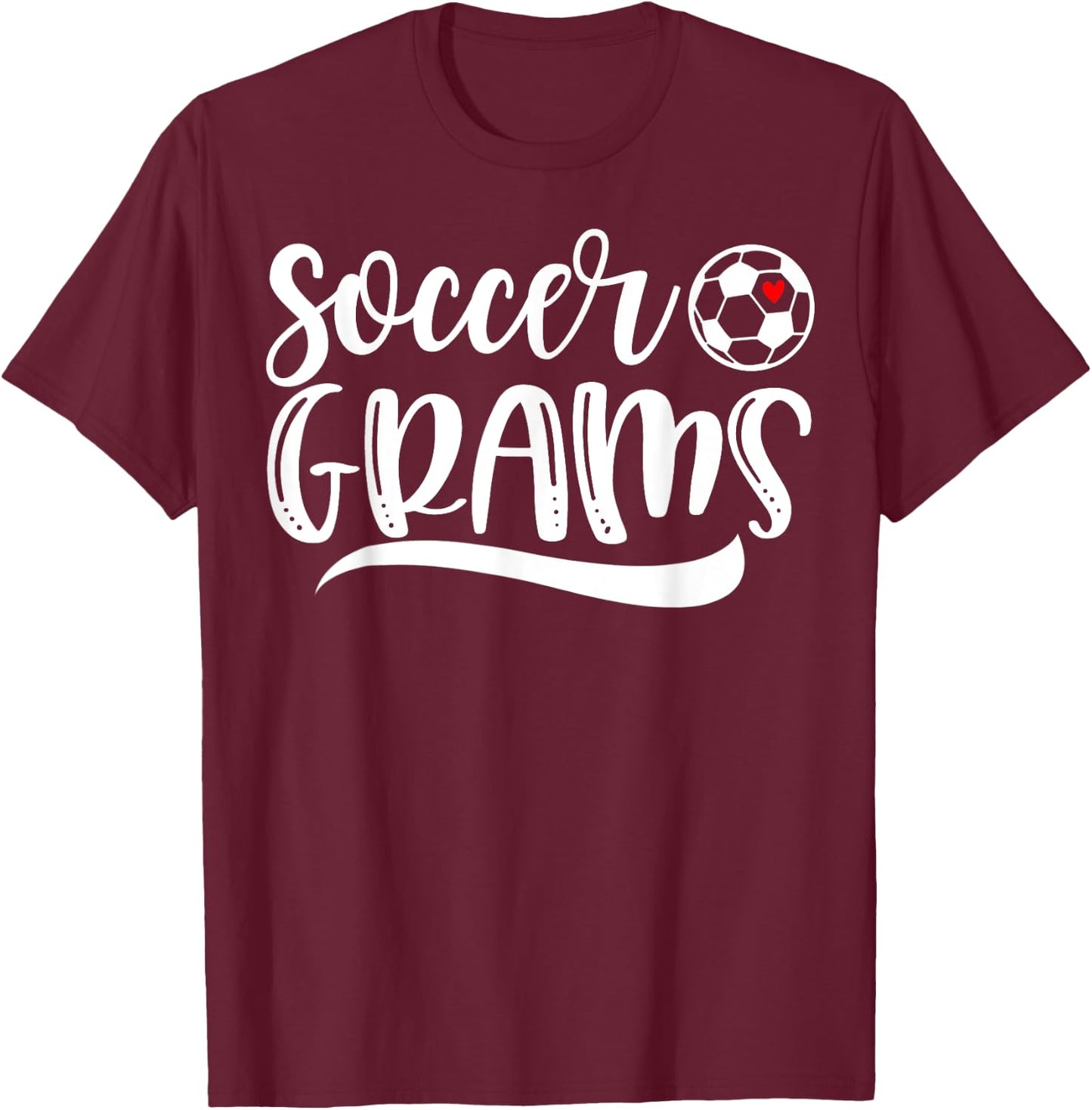 Funny Soccer Grams Soccer Lover Mother's Day T-Shirt - T-Shirt | Maroon