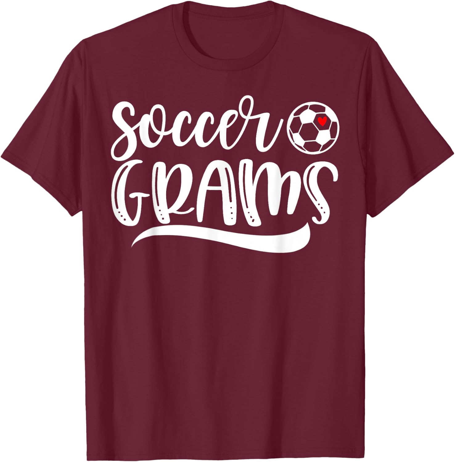 Funny Soccer Grams Soccer Lover Mother's Day T-Shirt - T-Shirt | Maroon