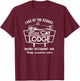 Blue Cat Lodge T-Shirt - T-Shirt | Maroon