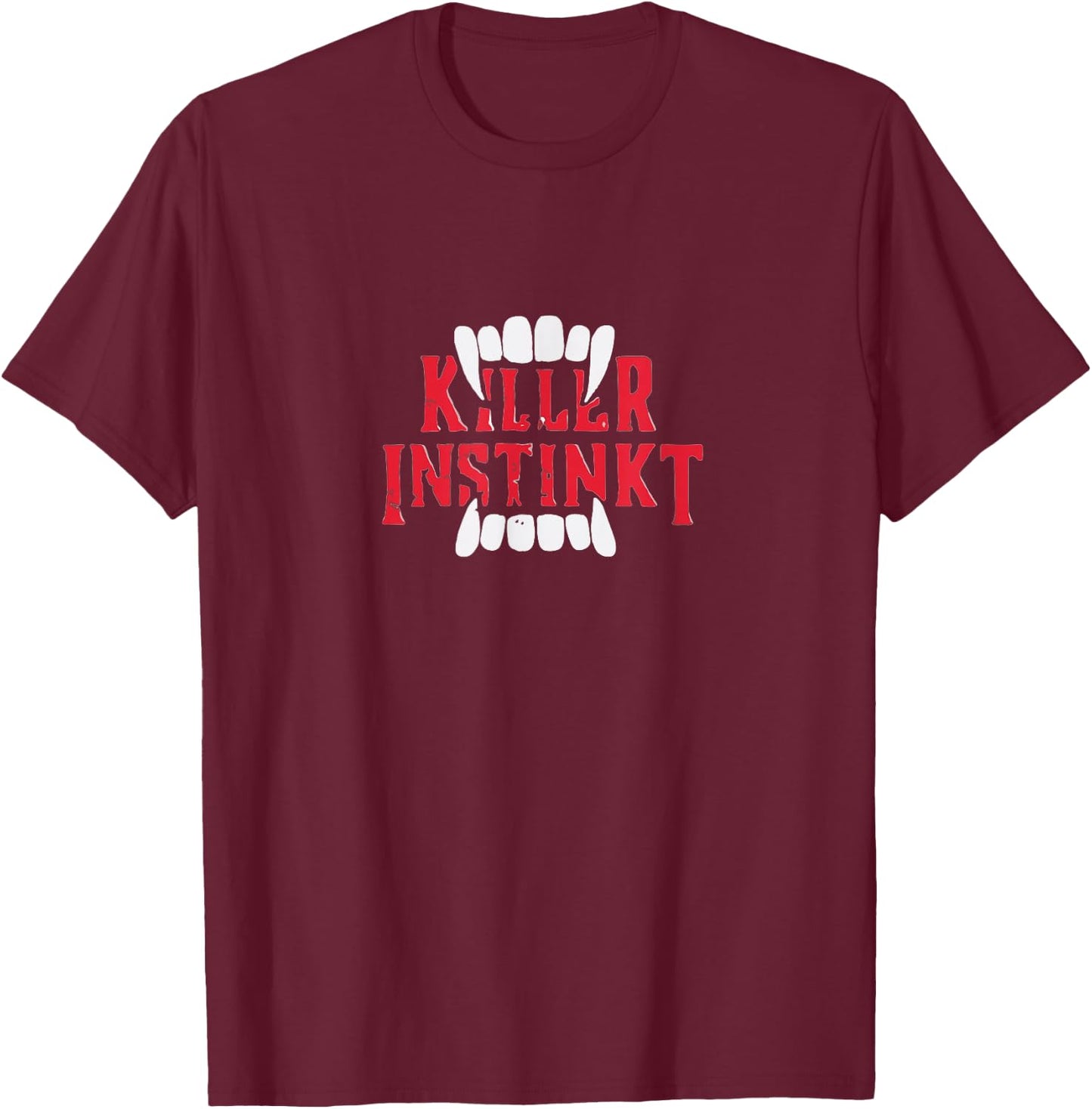 Killer Instinkt Totally Killer Halloween vampire teeth movie T-Shirt - T-Shirt | Maroon