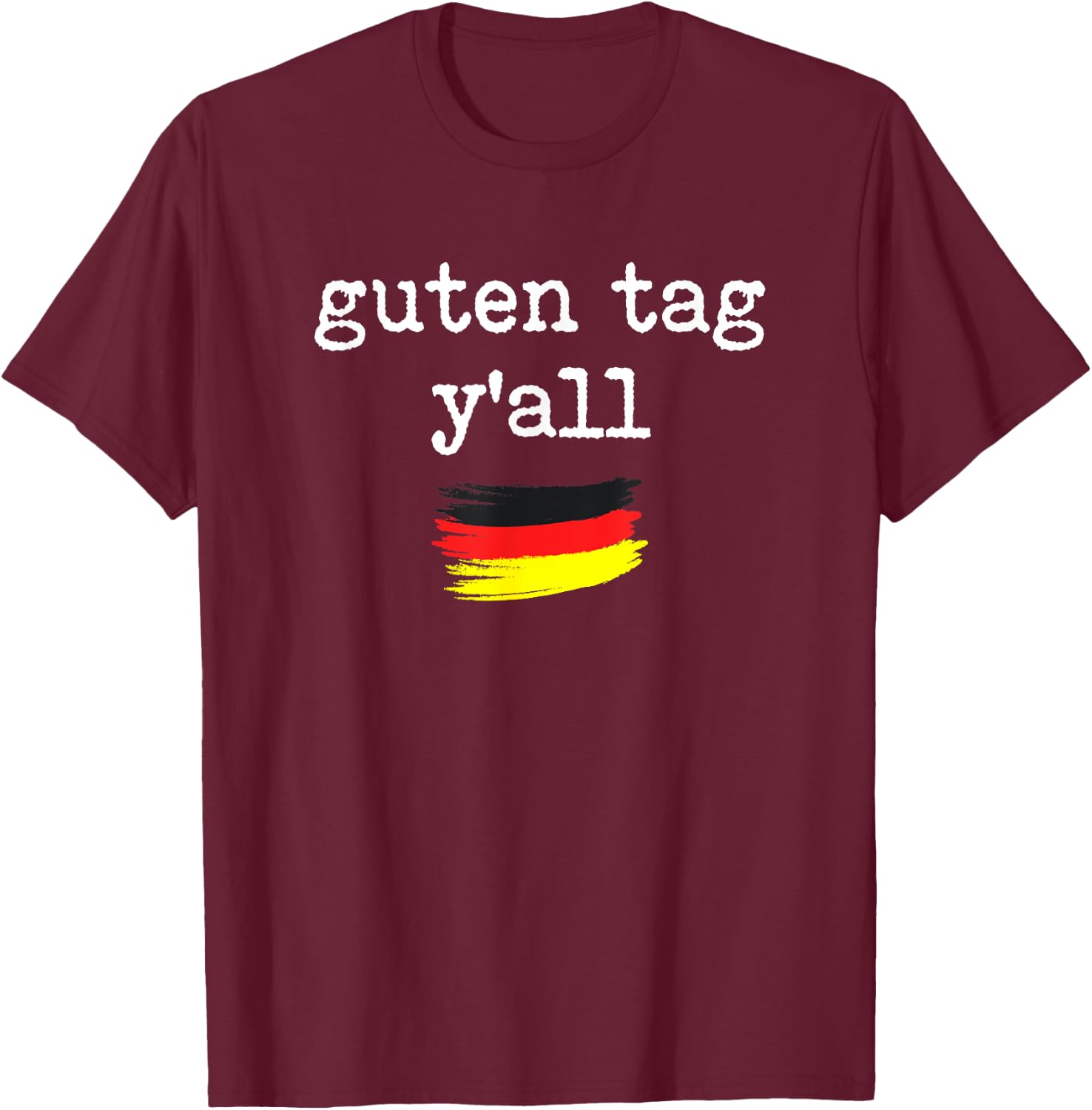 Oktoberfest Costume Ideas Funny Outfit Texas German Flag T-Shirt - T-Shirt | Maroon