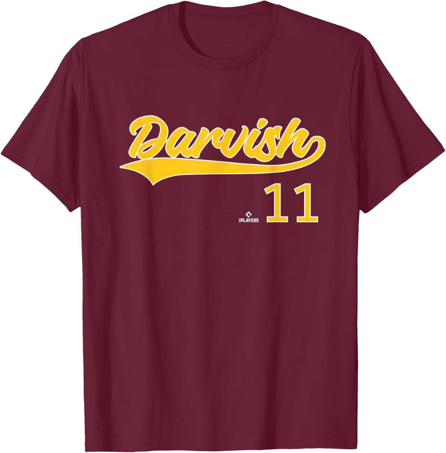Vintage Gameday Yu Darvish San Diego MLBPA T-Shirt - T-Shirt | Maroon