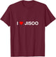 I Heart JISOO T-Shirt - T-Shirt | Maroon