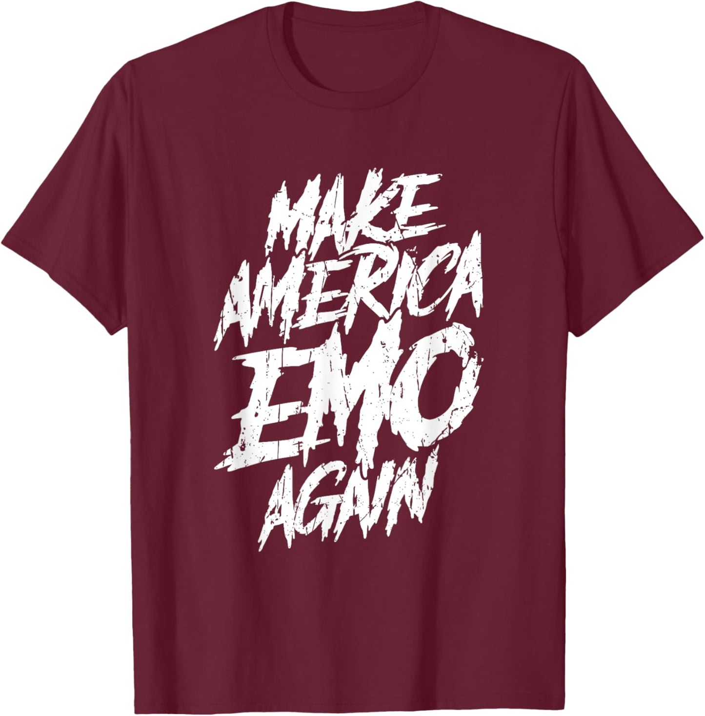 Make America Emo Again - Emo Culture T-Shirt - T-Shirt | Maroon