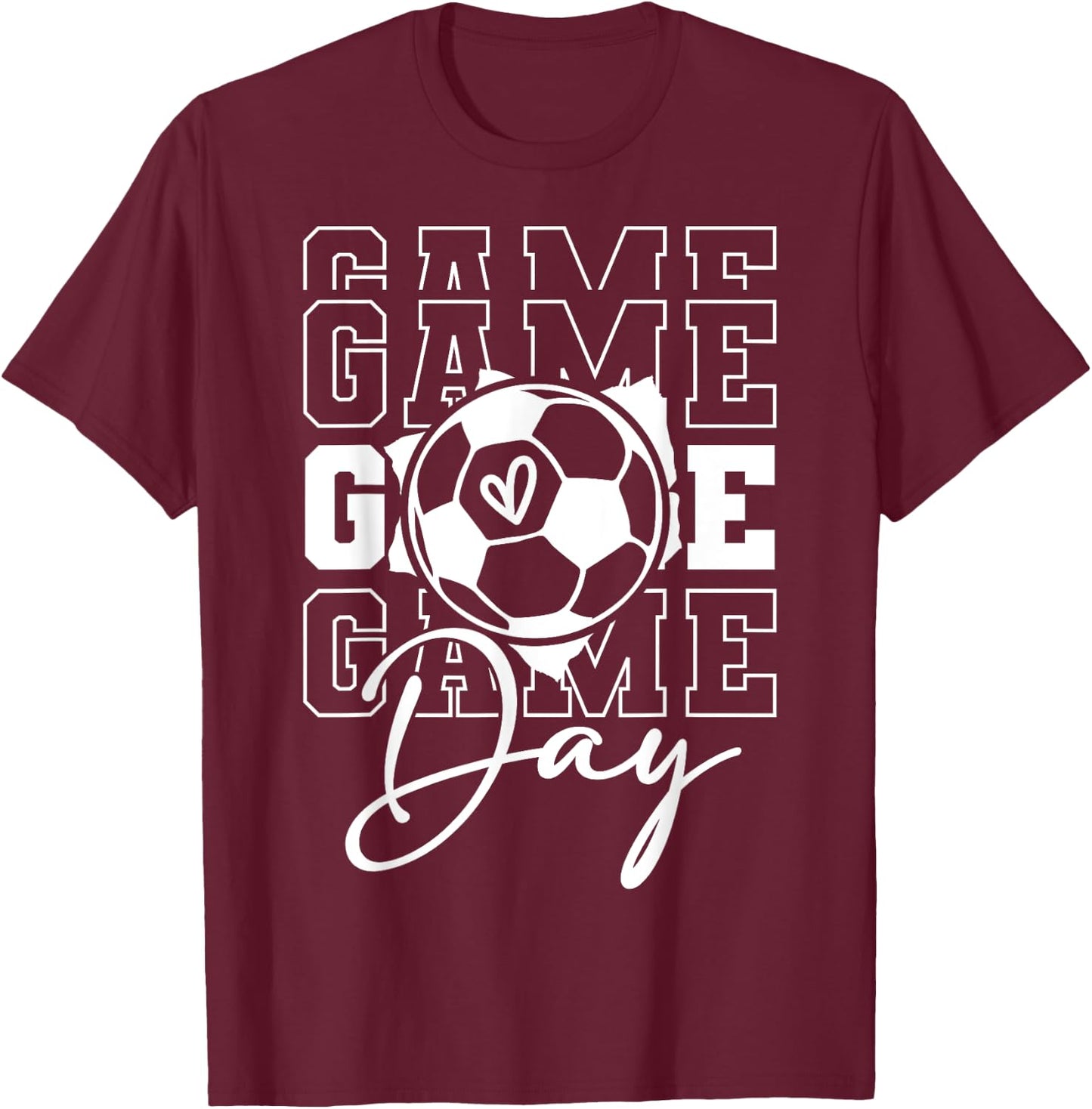 Game Day Soccer T-Shirt - T-Shirt | Maroon