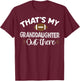 That's My Granddaughter Out There Football Funny Grandma T-Shirt - T-Shirt | Maroon