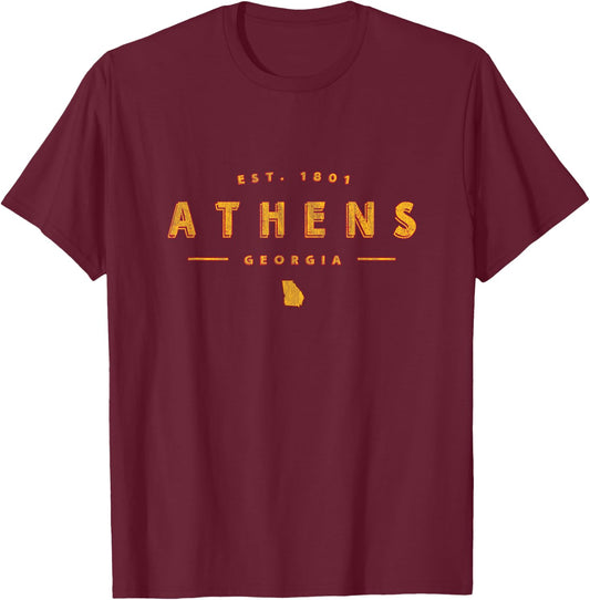 Athens Georgia - Athens GA T-Shirt - T-Shirt | Maroon
