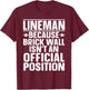 Lineman Football Art Women Football Player Lineman T-Shirt - T-Shirt | Maroon