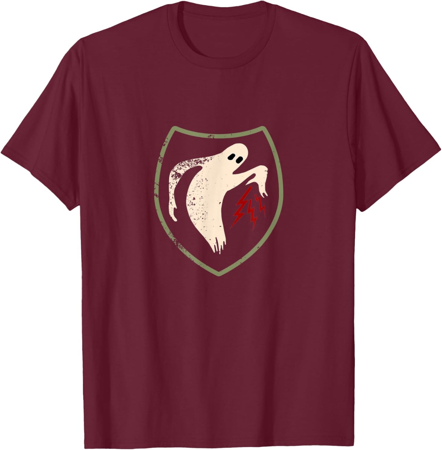 WWII Ghost Allied Unit 23rd Headquarters Special Troops T-Shirt - T-Shirt | Maroon