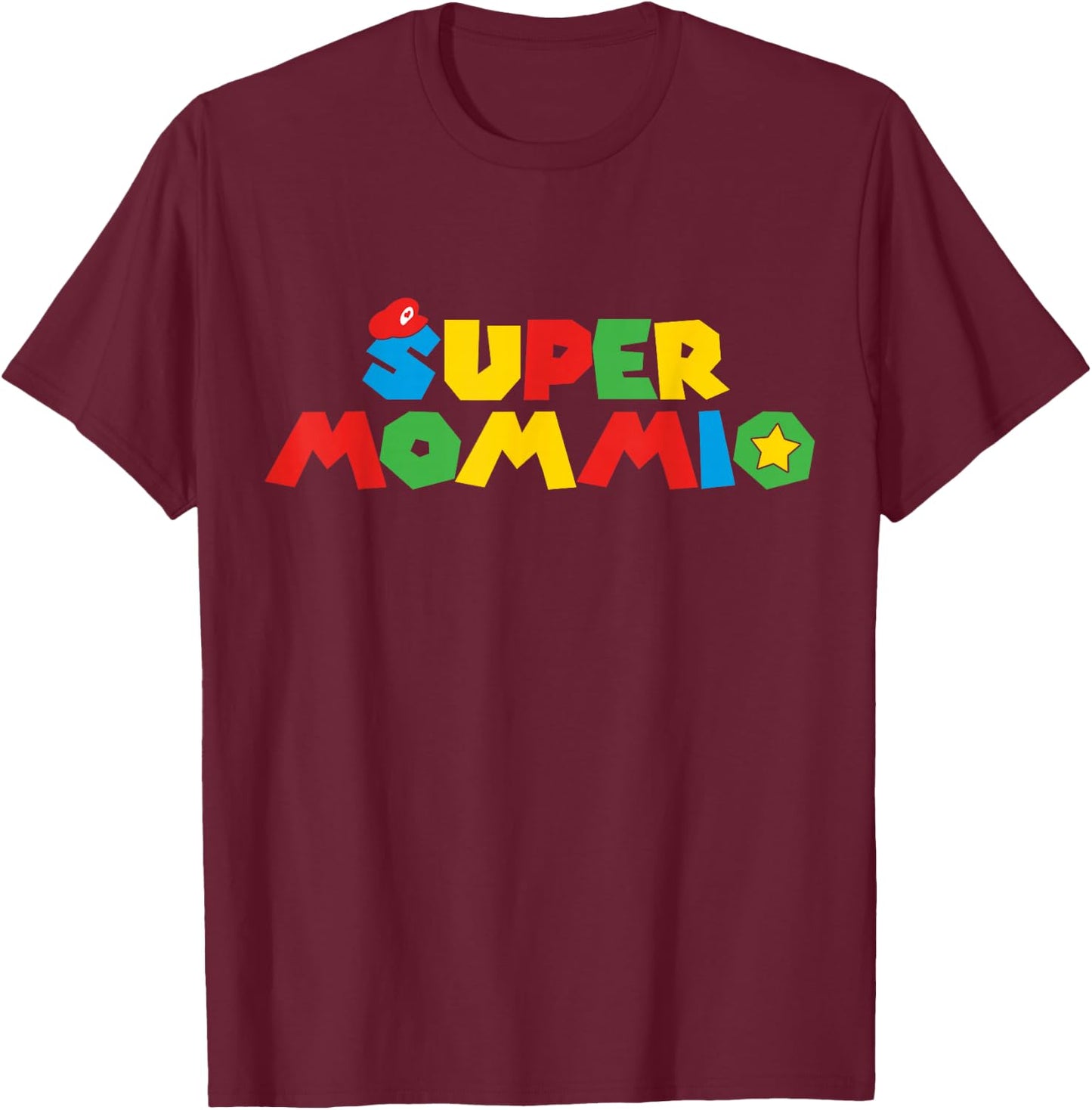 Super Gamer Mom Unleashed Celebrating Motherly Powers T-Shirt - T-Shirt | Maroon
