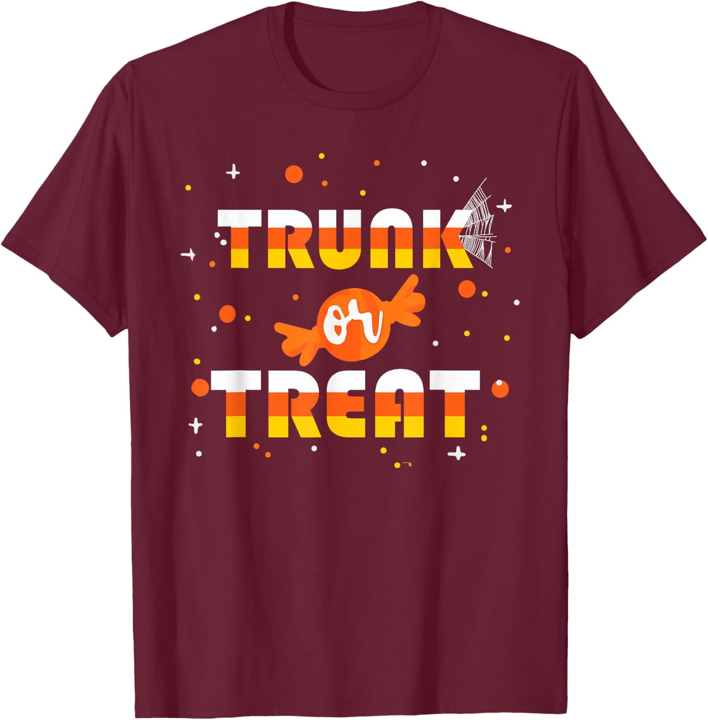 Trunk Or Treat Halloween Costume Christian Church Candy Corn T-Shirt - T-Shirt | Maroon