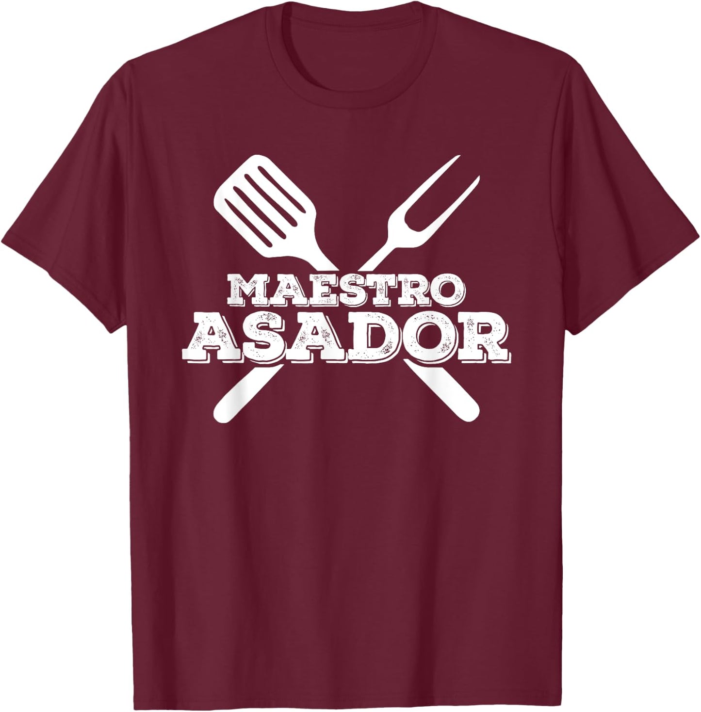 Asador Argentino Argentine Grill Asado BBQ Funny Argentinian T-Shirt - T-Shirt | Maroon