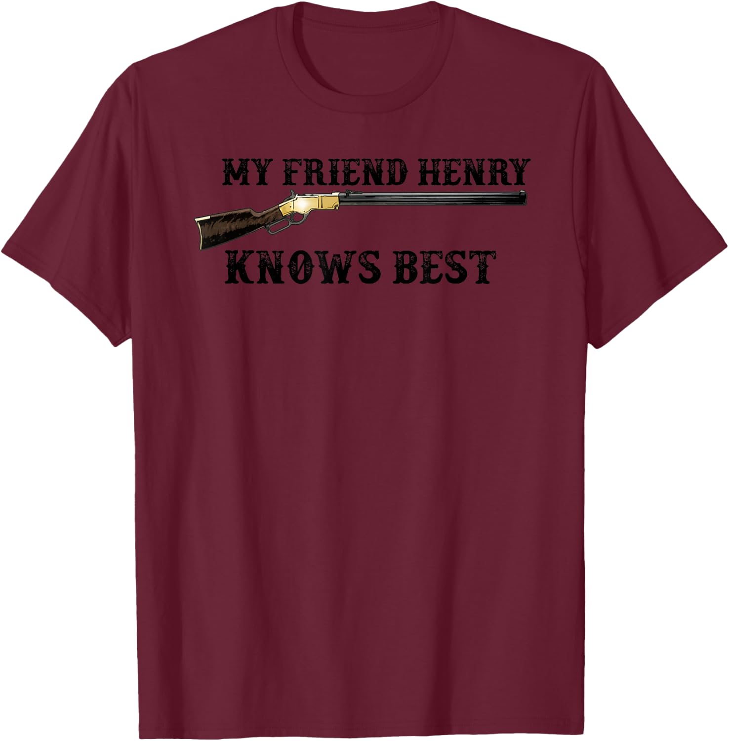 Henry Rifle T-Shirt - T-Shirt | Maroon