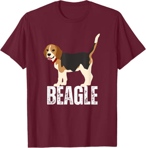 Dog Lover Gifts Beagle Women's Shirt Beagle Men's T-Shirt - T-Shirt | Maroon