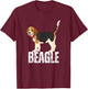 Dog Lover Gifts Beagle Women's Shirt Beagle Men's T-Shirt - T-Shirt | Maroon