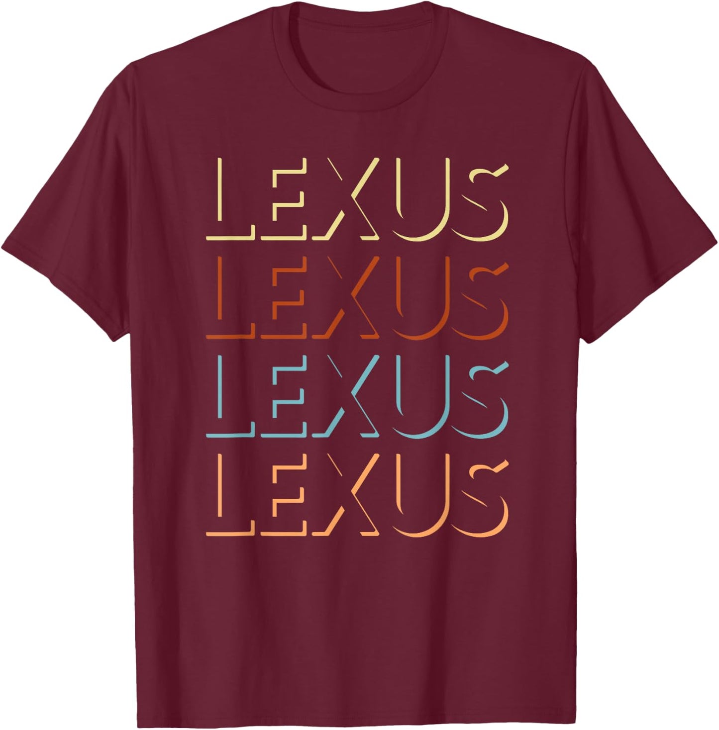 Lexus First Name My Personalized Named T-Shirt - T-Shirt | Maroon