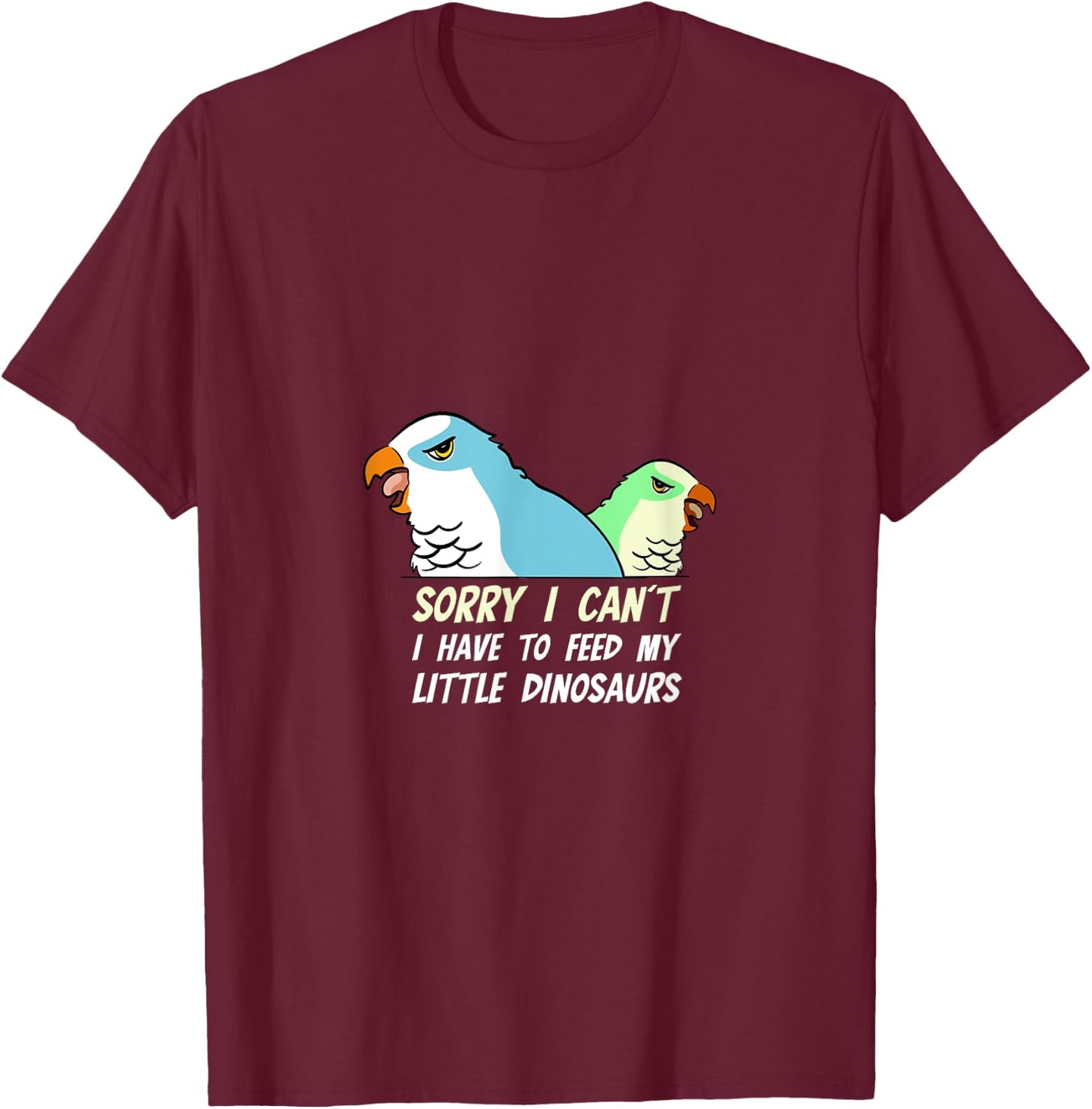 Quaker Parrot Monk Parakeet T-Shirt - T-Shirt | Maroon
