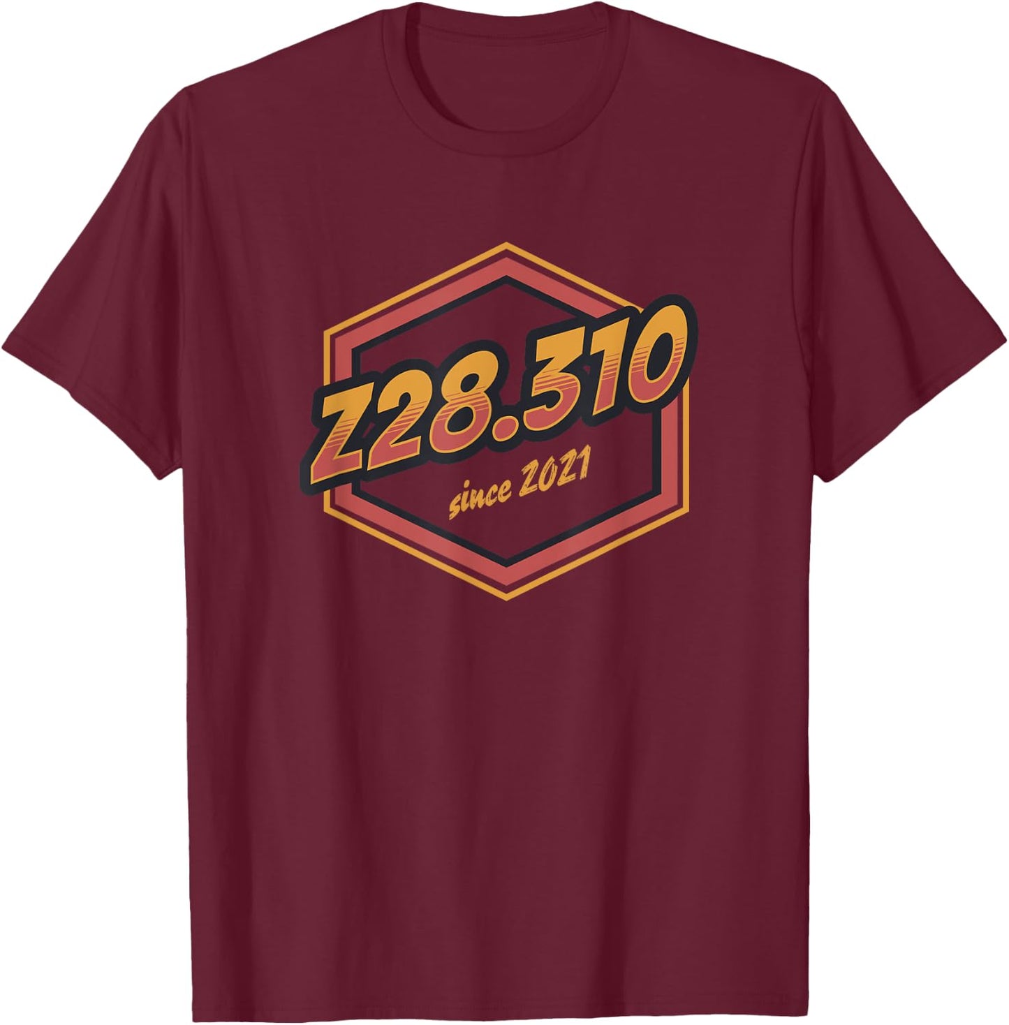 Code Z28.310 Retro since 2021 T-Shirt - T-Shirt | Maroon