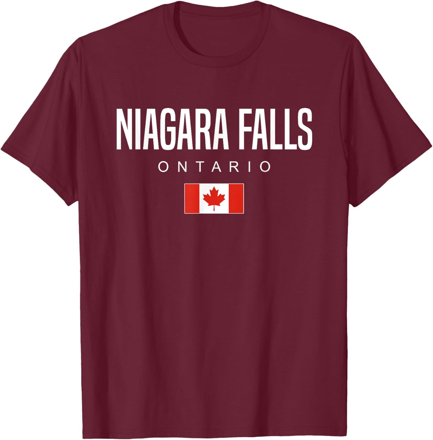 Niagara Falls Ontario Canada T-Shirt - T-Shirt | Maroon