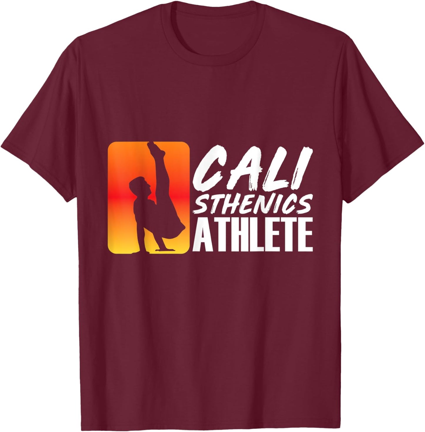 Calisthenics Athlete Fitness Workout Muscle Up T-Shirt - T-Shirt | Maroon