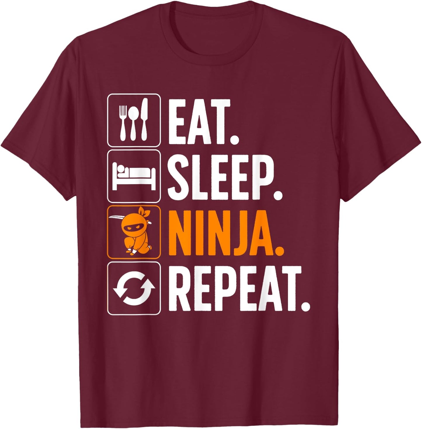 Ninja Art Women Ninja Martial Arts Ninja Costume T-Shirt - T-Shirt | Maroon