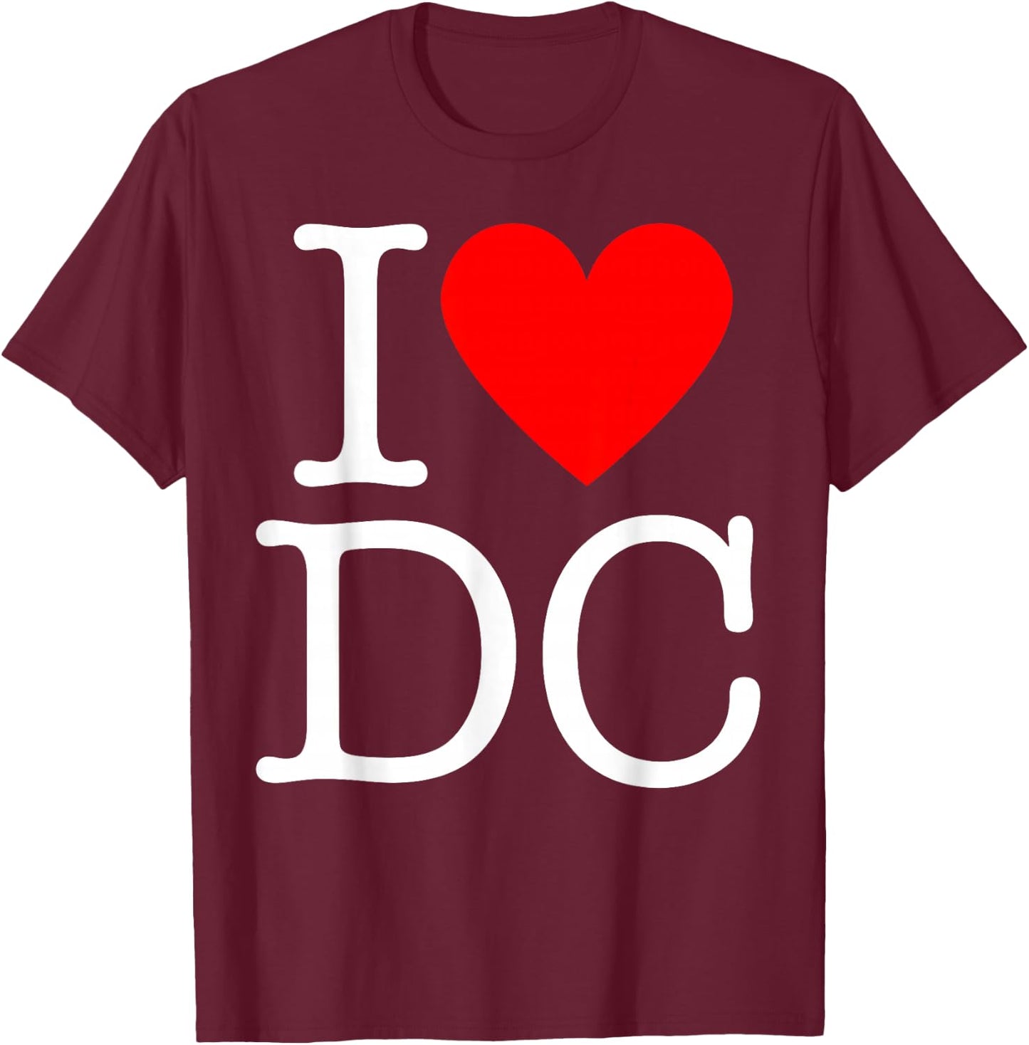 I Heart Washington - I Love DC T-Shirt - T-Shirt | Maroon