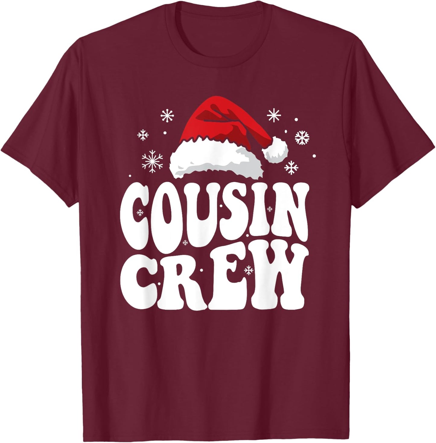 Christmas Squad Family Cousin Crew Pajamas For Kids T-Shirt - T-Shirt | Maroon