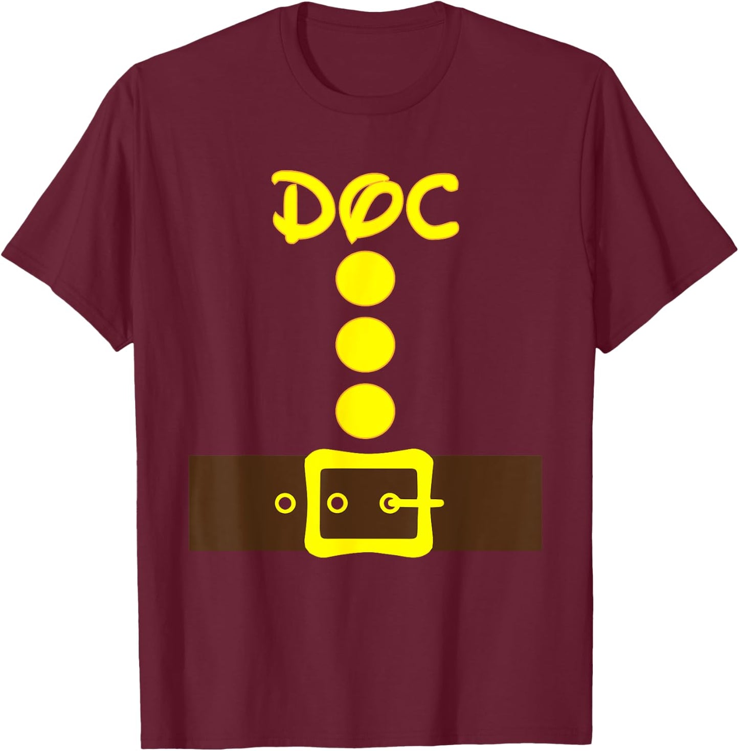 Dwarf Easy Halloween Group Costume Men Women Kids Matching T-Shirt - T-Shirt | Maroon