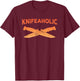 Knife Collecting Art Women Pocket Knives Blacksmith T-Shirt - T-Shirt | Maroon