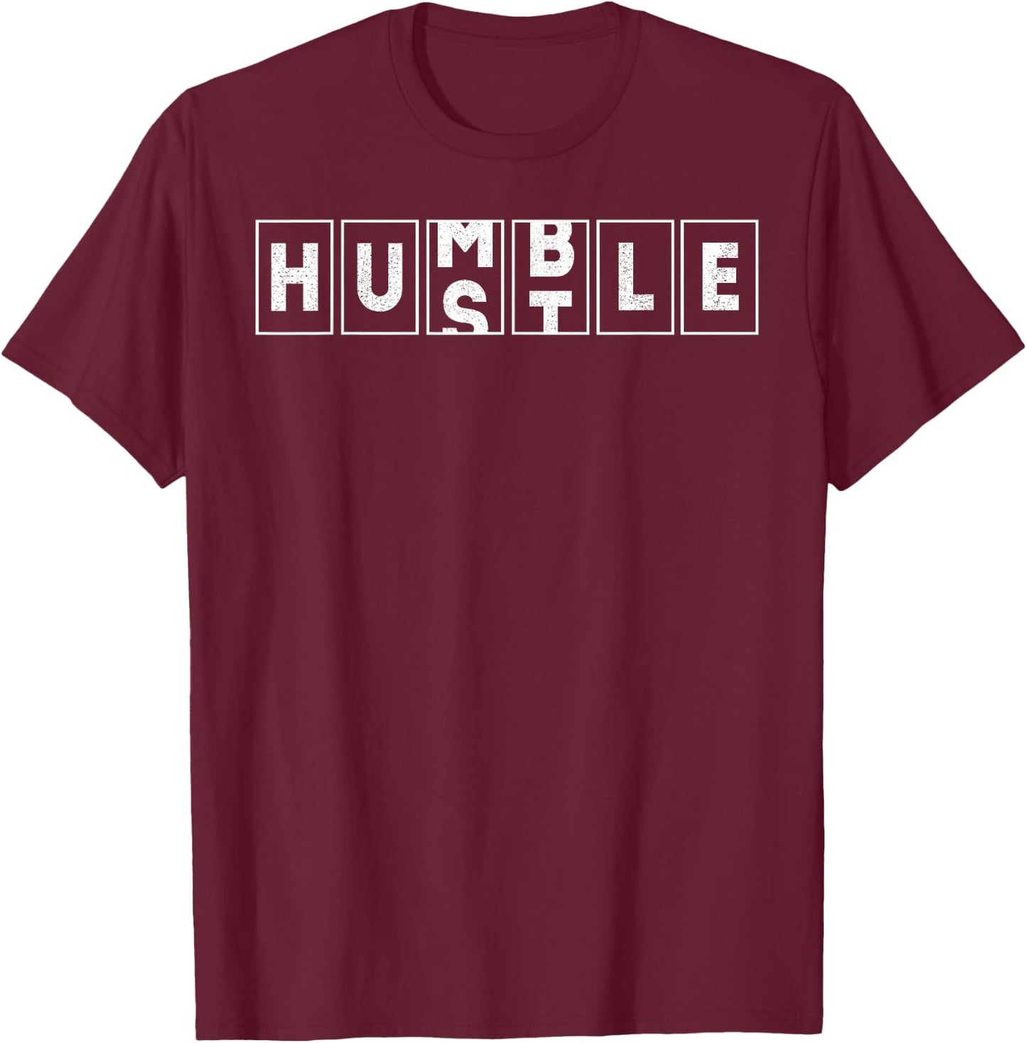 Funny Hustle Humble Odometer Men Women Cool Inspirational T-Shirt - T-Shirt | Maroon