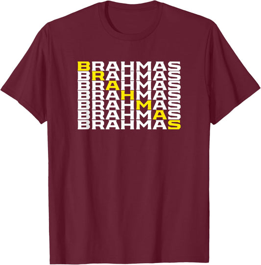 Brahmas San Antonio Football Tailgate T-Shirt - T-Shirt | Maroon