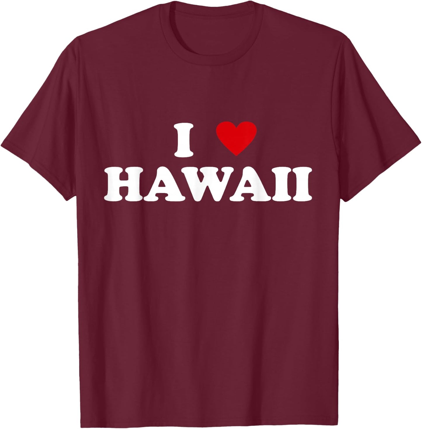 USA I Heart State - I Love Hawaii T-Shirt - T-Shirt | Maroon