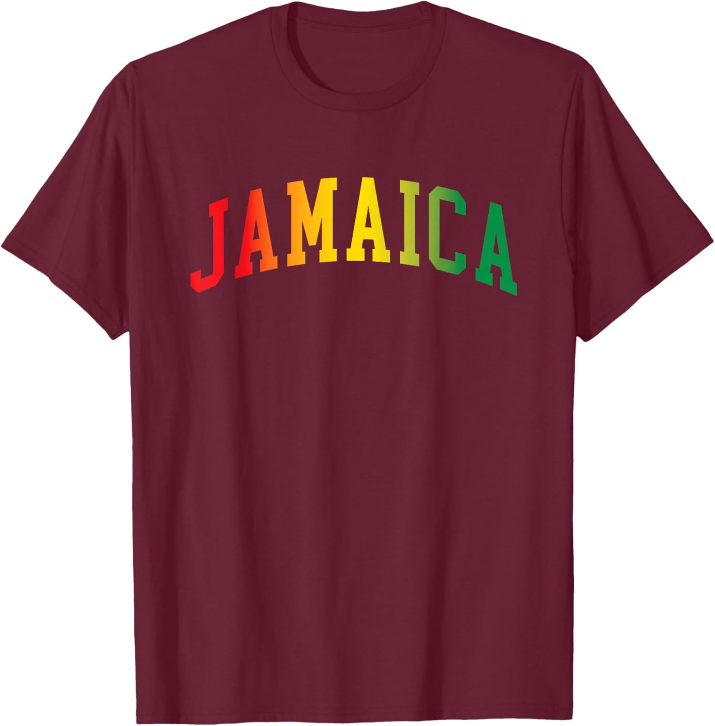 Retro Jamaica Reggae Vintage Jamaican Men Souvenir T-Shirt - T-Shirt | Maroon