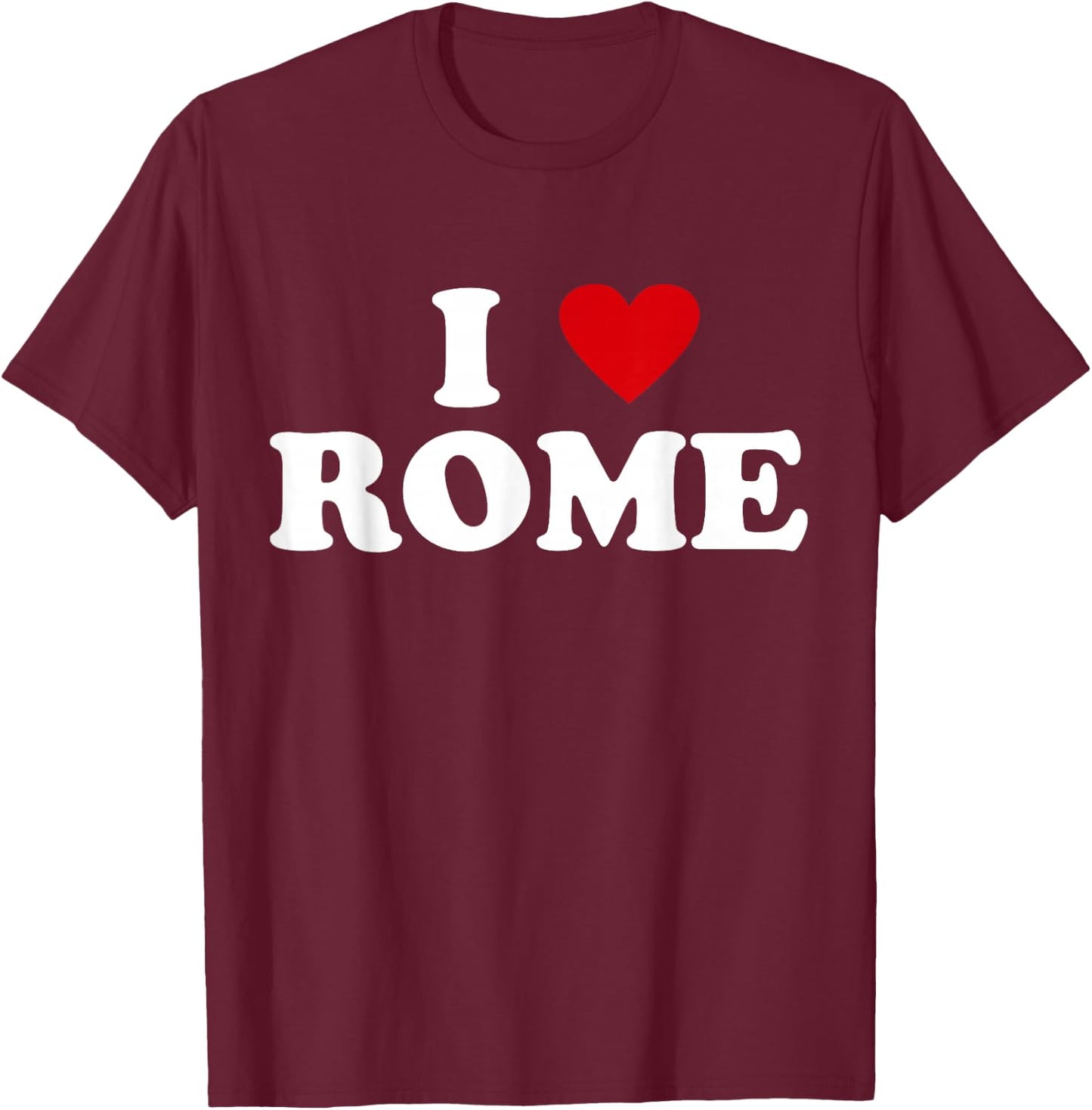 I Heart Italy City - I Love Rome T-Shirt - T-Shirt | Maroon