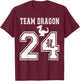 Year of the Dragon 2024 Chinese Lunar New Year Funny T-Shirt - T-Shirt | Maroon