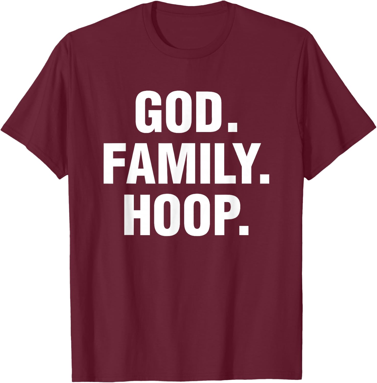 God Family Hoop Gift , Women, Adult, Girls, Boys T-Shirt - T-Shirt | Maroon