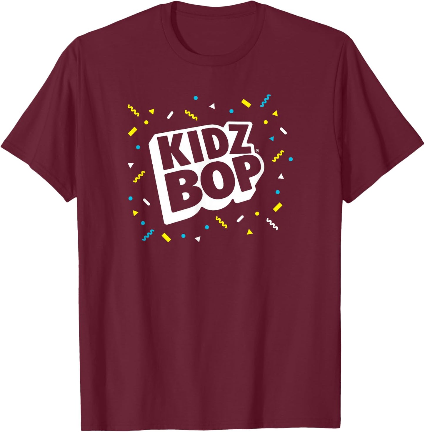 KIDZ BOP - Confetti Logo T-Shirt - T-Shirt | Maroon
