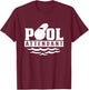 Pool Attendant Swimming Attendants Rescuer T-Shirt - T-Shirt | Maroon