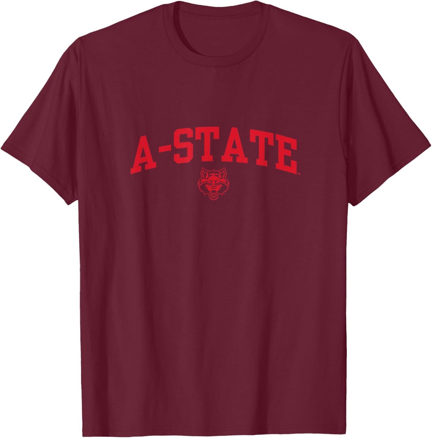 Arkansas State Wolves | Official NCAA | OCIMPAKST001 T-Shirt - T-Shirt | Maroon